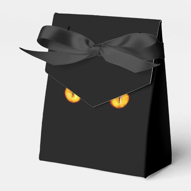 Black Cat - Favour Box (Front Side)