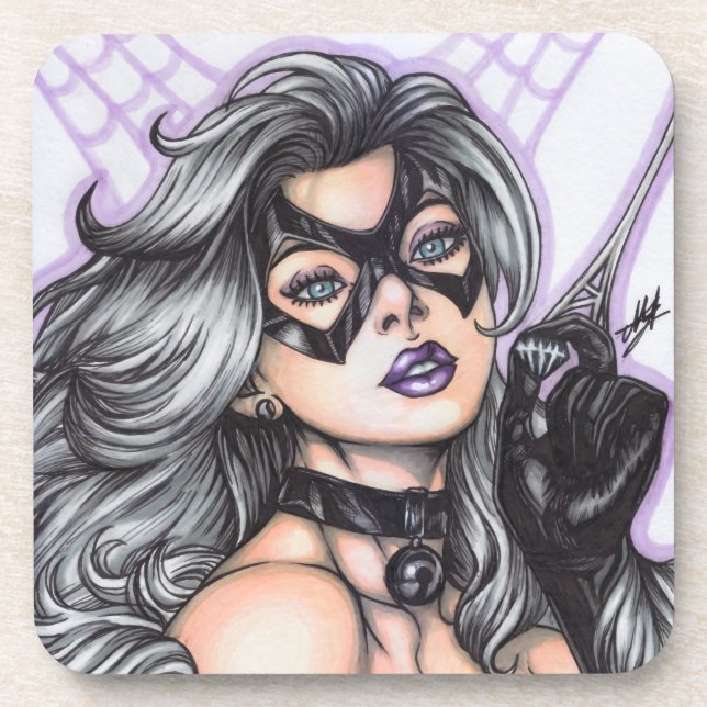 Black Cat ~ Felicia Hardy Coaster (Front)