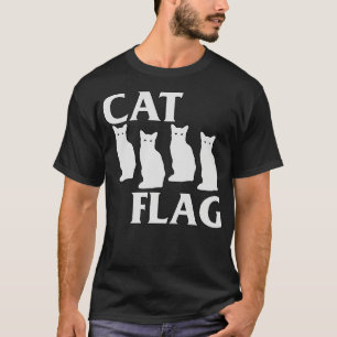 Black Cat Flag Black Flag Parody T-Shirt