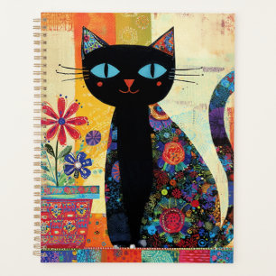 Black Cat Folk Art Planner