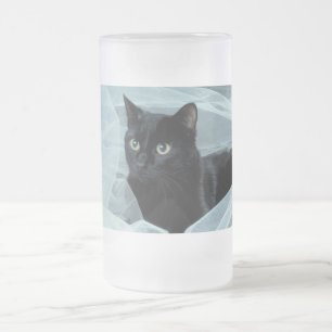 Black Cat Frosted Mug