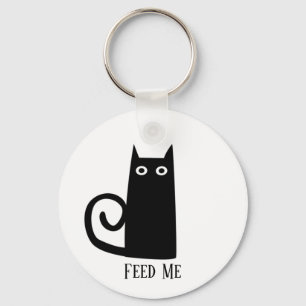 Black Cat Funny Key Ring
