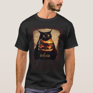 Black Cat Gaming Hamburger 1 T-Shirt