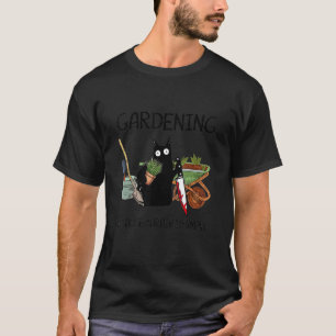 black cat gardening because murder is wrrong 1 T-Shirt