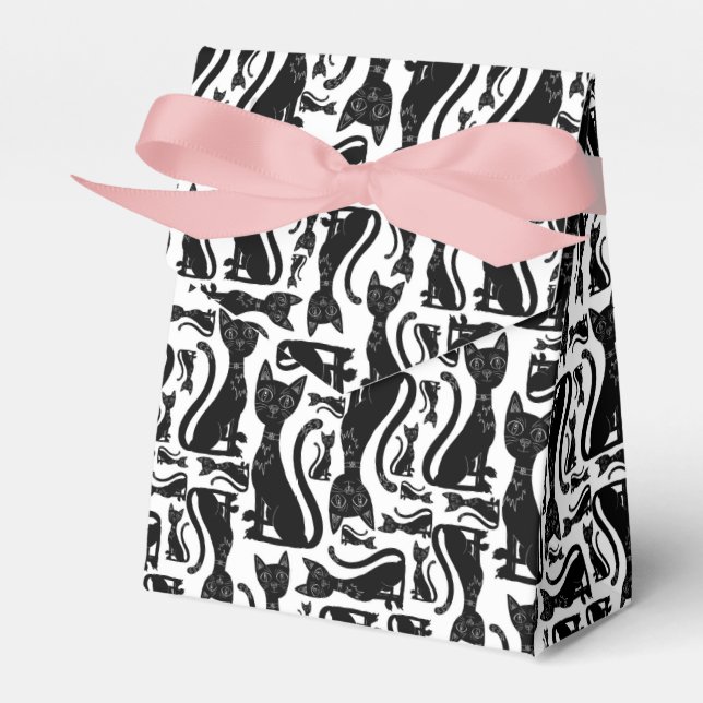 Black cat gift box (Front Side)