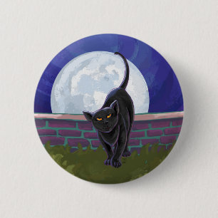 Black Cat Gifts & Accessories 6 Cm Round Badge