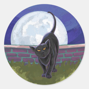 Black Cat Gifts & Accessories Classic Round Sticker