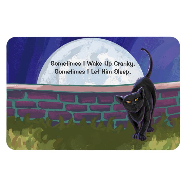 Black Cat Gifts & Accessories Magnet (Horizontal)