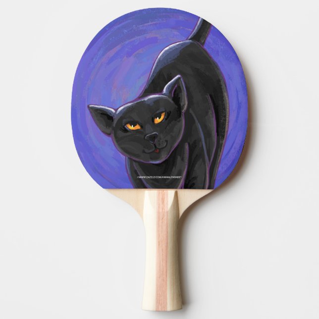 Black Cat Gifts & Accessories Ping Pong Paddle (Front)