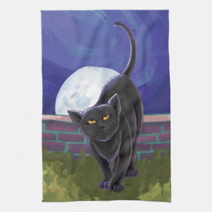 Black Cat Gifts & Accessories Tea Towel