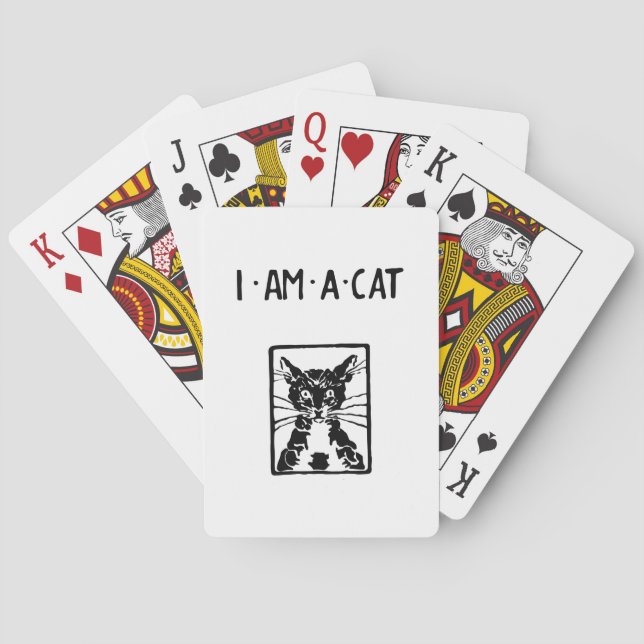Black Cat Gifts Playing Cards (Back)