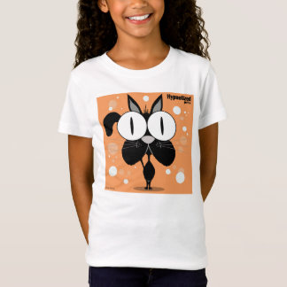 Black Cat Girls' Bella Fitted Babydoll T-Shirt
