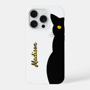 BLACK CAT Golden Eyes Customisable iPhone 15 Pro Case