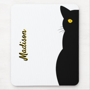 BLACK CAT Golden Eyes Customisable Mouse Mat