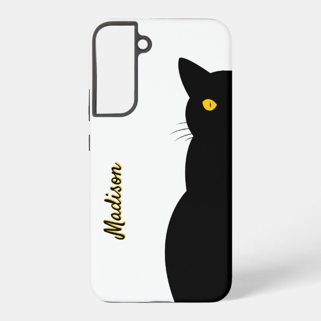 BLACK CAT Golden Eyes Customisable Samsung Galaxy S22+ Case (Back)