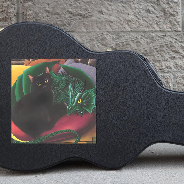  Black Cat Green Dragon (Creator Uploaded)