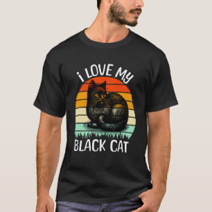 Black Cat Grumpy Black Cat T-Shirt
