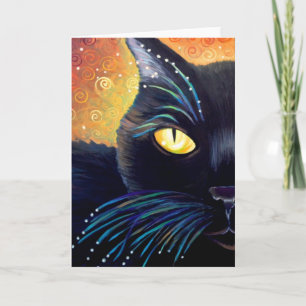 black cat, halloween, card, My Kahlyopee Card