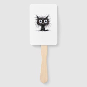 Black Cat Halloween Costume Party Funny Scary Cat Hand Fan