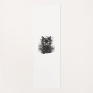 Black Cat Halloween Costume Spooky Kitty Cat Kitte Yoga Mat