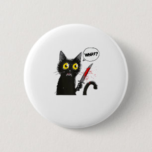 Black Cat Halloween Costume Witchcraft Spider Web  6 Cm Round Badge