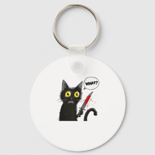 Black Cat Halloween Costume Witchcraft Spider Web Key Ring