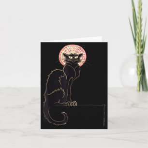 Black Cat Halloween Funny Cat Lovers Gift Black Y Card