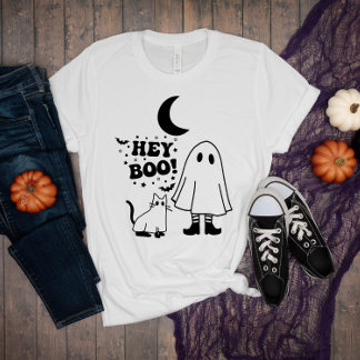 black cat halloween Funny cute cat halloween art T-Shirt
