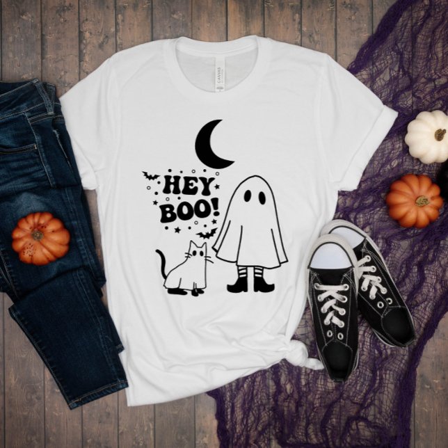 black cat halloween Funny cute cat halloween art T-Shirt (Creator Uploaded)