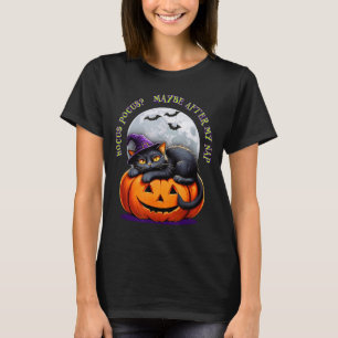 Black Cat Halloween Funny Pumpkin Costume Gift  T-Shirt