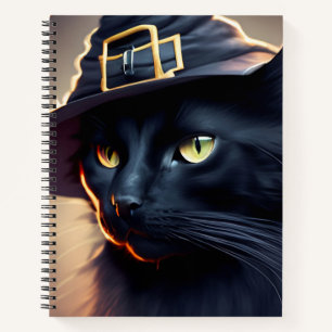 Black Cat Halloween Notebook