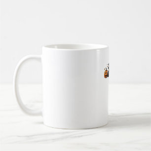 Black Cat Halloween Pumpkin Boo Ghost Witch Spooky Coffee Mug