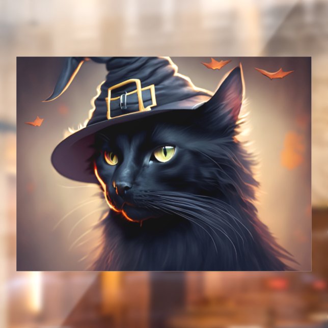Black Cat Halloween Window Cling (Sheet 2)