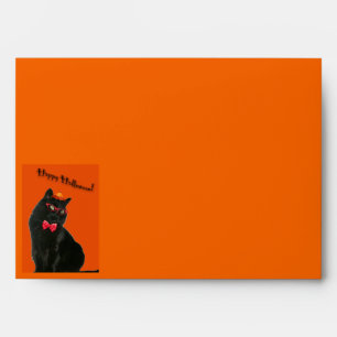 Black Cat Happy Halloween Envelope