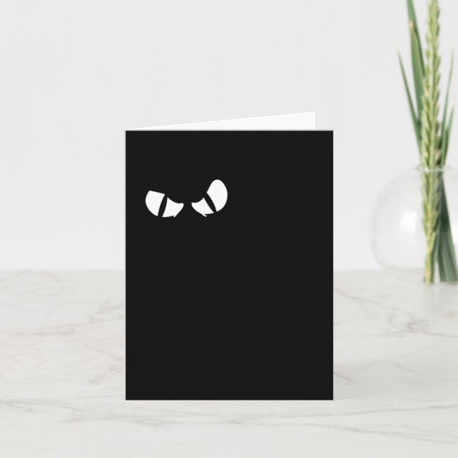 Black Cat Happy Halloween Fun Kitty Cartoon Card (Front)