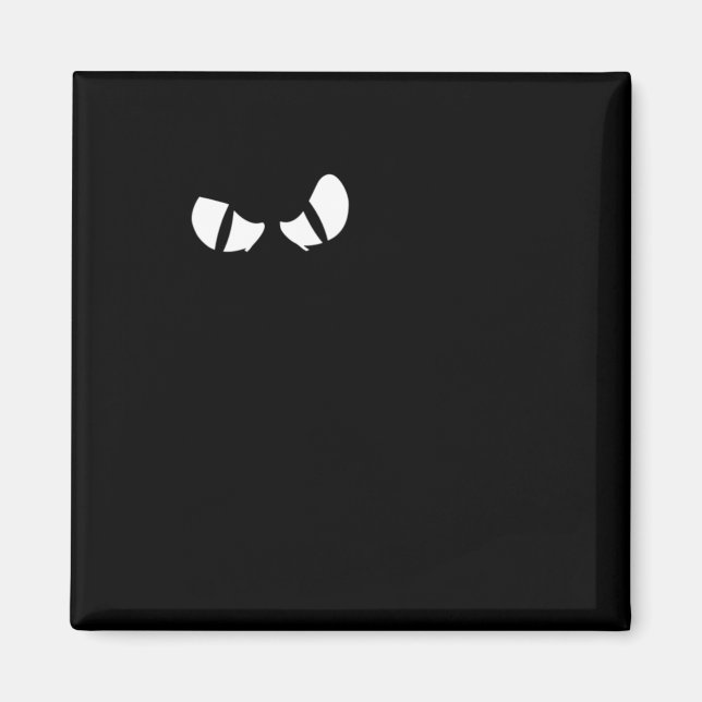 Black Cat Happy Halloween Fun Kitty Cartoon Magnet (Front)