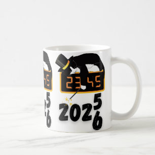 Black Cat happy new years Coffee Mug