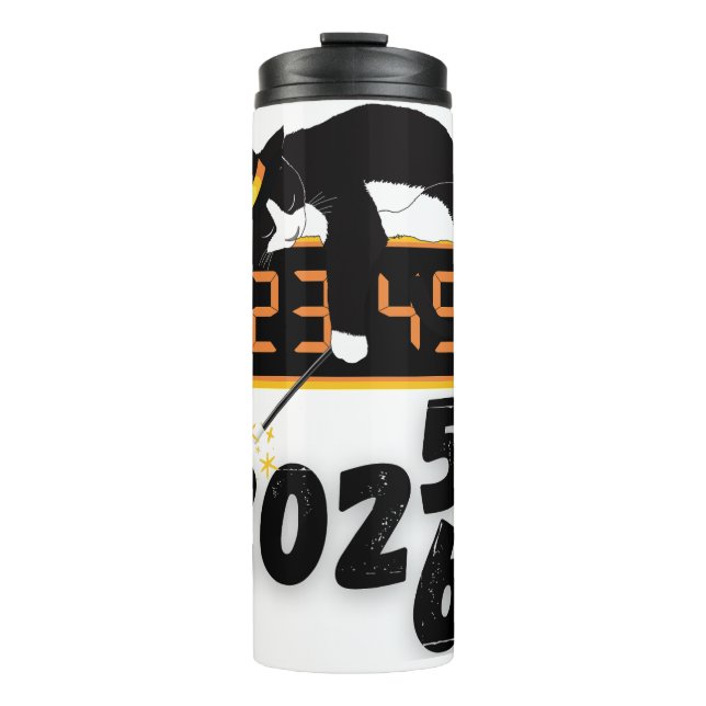 Black Cat happy new years mugs (Front)