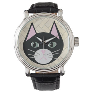 Black Cat Herringbone Beige Watch