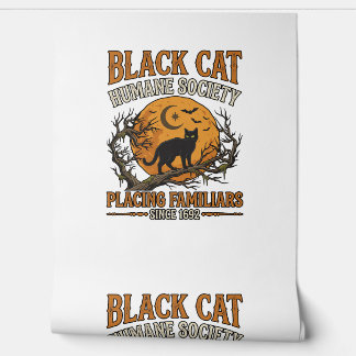 Black Cat Humane Society Halloween Full Moon Bats_ Wallpaper