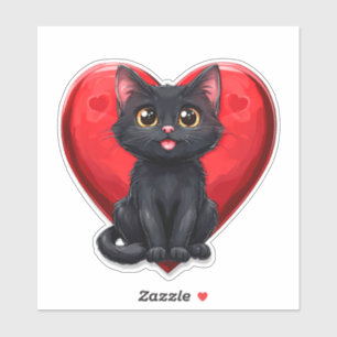Black cat in love