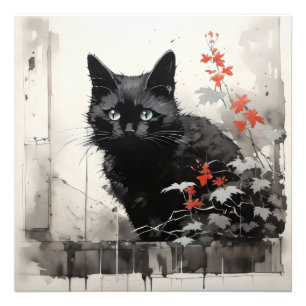 Black Cat Ink Photo Print