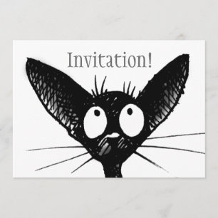Black Cat invitation