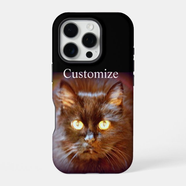 black cat iPhone case (Back)