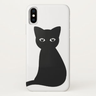 Black cat iPhone / iPad case