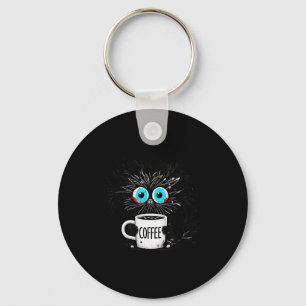 Black Cat Its Fine Im Fine Everything Is Fine Funn Key Ring
