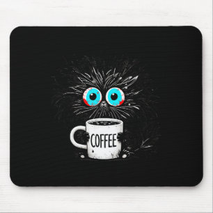 Black Cat Its Fine Im Fine Everything Is Fine Funn Mouse Mat
