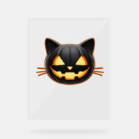 Black Cat Jack o'Lantern Emoji Classic T-Shirt