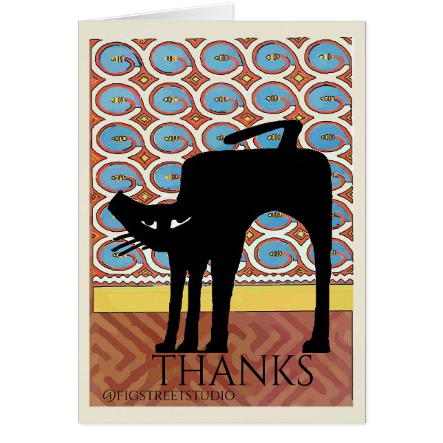 Black Cat Japanese Wallpaper (Front)