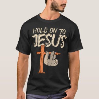 Black Cat Jesus s For Men Funny Christian T-Shirt